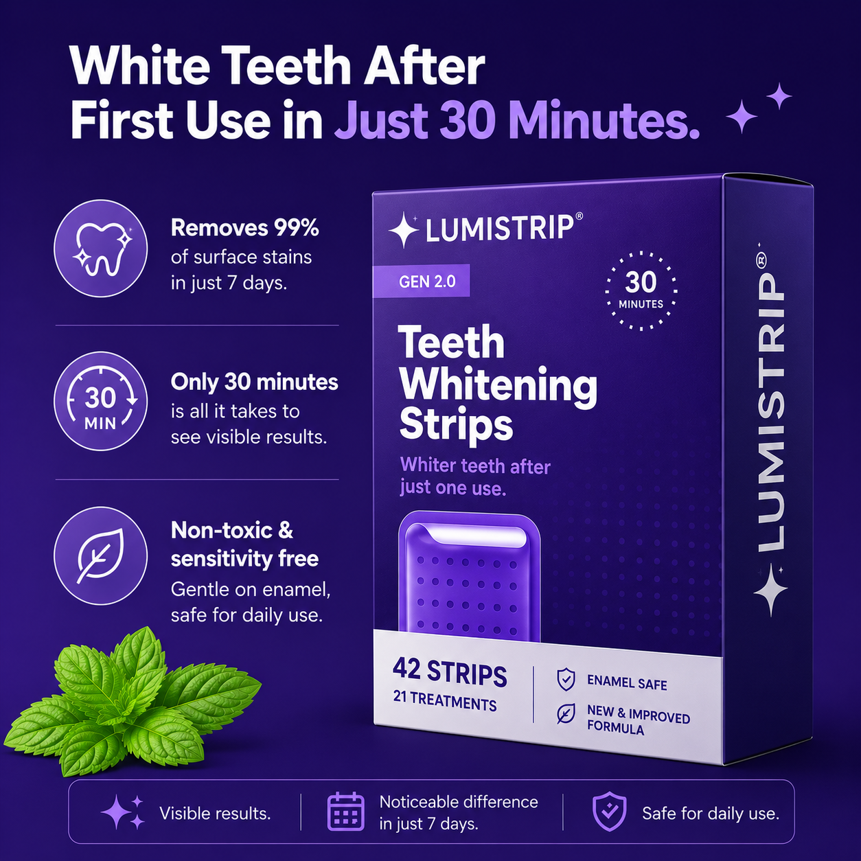 Purple Whitening Strips