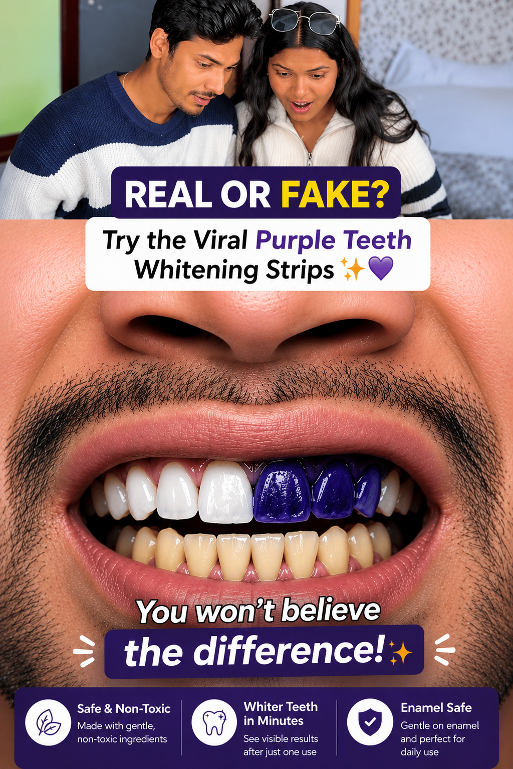 Purple Whitening Strips